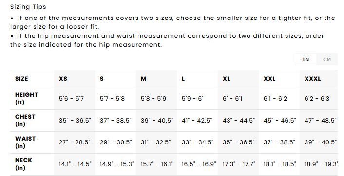 QUIKSILVER MENS TOPS 24 0 Size Chart